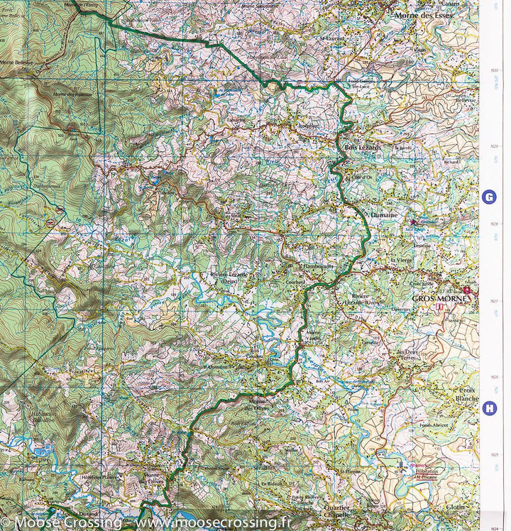 Carte TOP 25 n° 4501 MT - Martinique Nord (Fort-de-France, Montagne Pelée) | IGN carte pliée IGN 