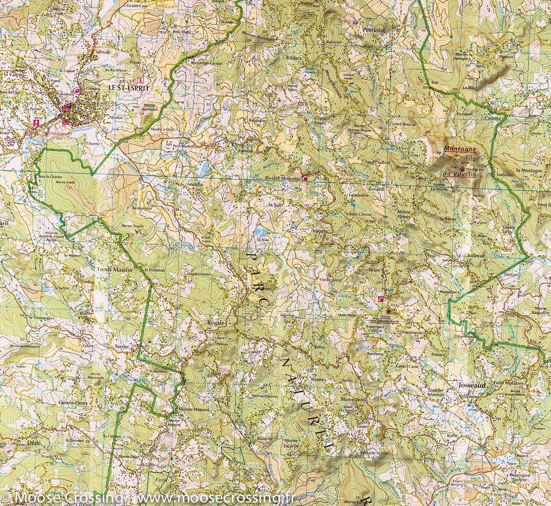 Carte TOP 25 n° 4503 MT - Martinique Sud (le Marin, presqu'île des Trois Îlets) | IGN carte de randonnée IGN