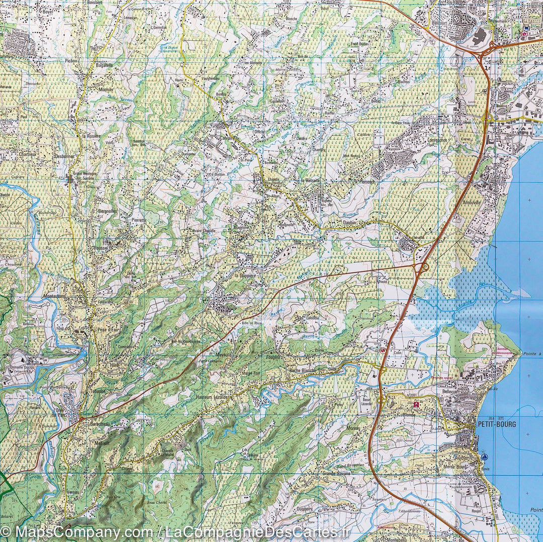 Carte TOP 25 n° 4602 GT - Nord de Basse-Terre (Guadeloupe) | IGN carte pliée IGN 