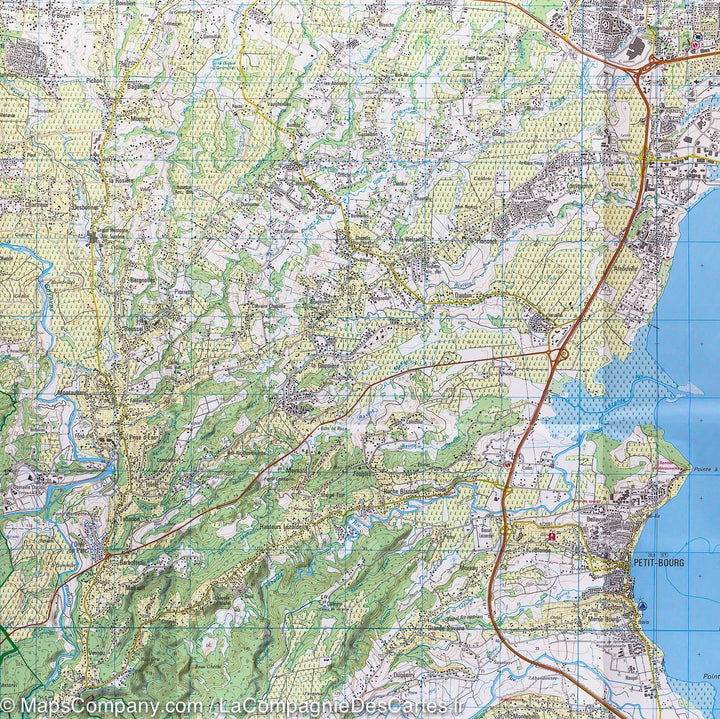Carte TOP 25 n° 4602 GT - Nord de Basse-Terre (Guadeloupe) | IGN carte pliée IGN 