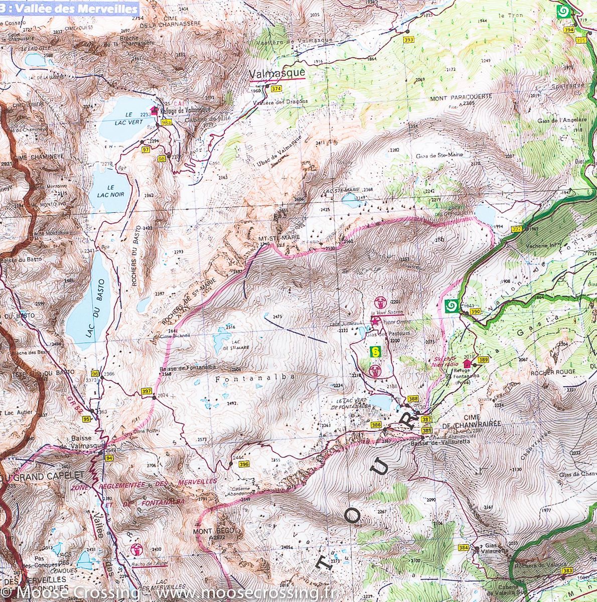 Carte TOP 75 n° 10 - Mercantour | IGN carte de randonnée IGN