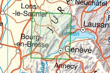 Carte TOP 75 n° 12 - Haut-Jura | IGN carte pliée IGN 