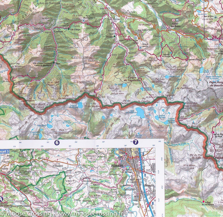 Carte TOP 75 n° 20 - Pyrénées Ariégeoises, Mont Valier & Pique d'Estats | IGN carte pliée IGN 