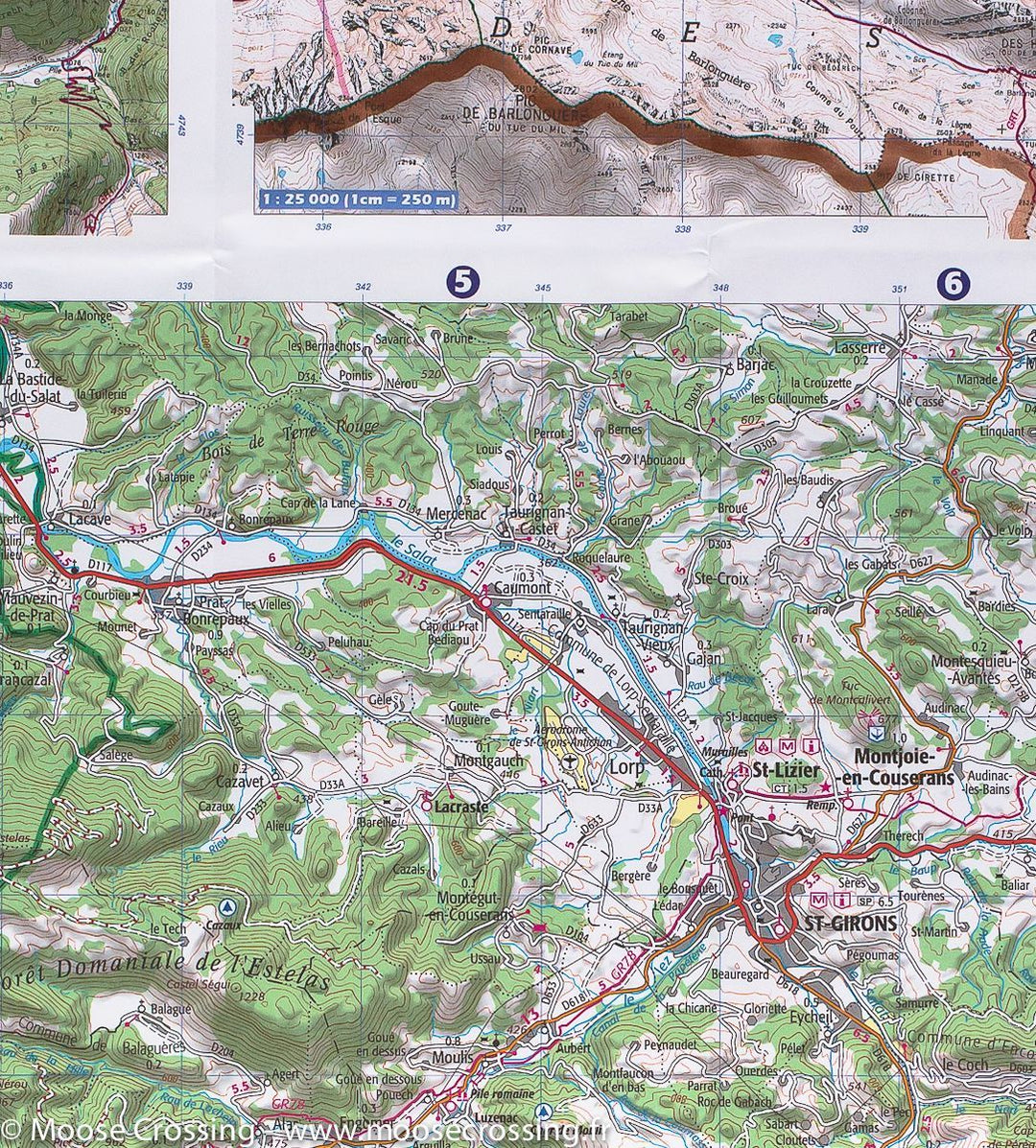 Carte TOP 75 n° 20 - Pyrénées Ariégeoises, Mont Valier & Pique d'Estats | IGN carte pliée IGN 