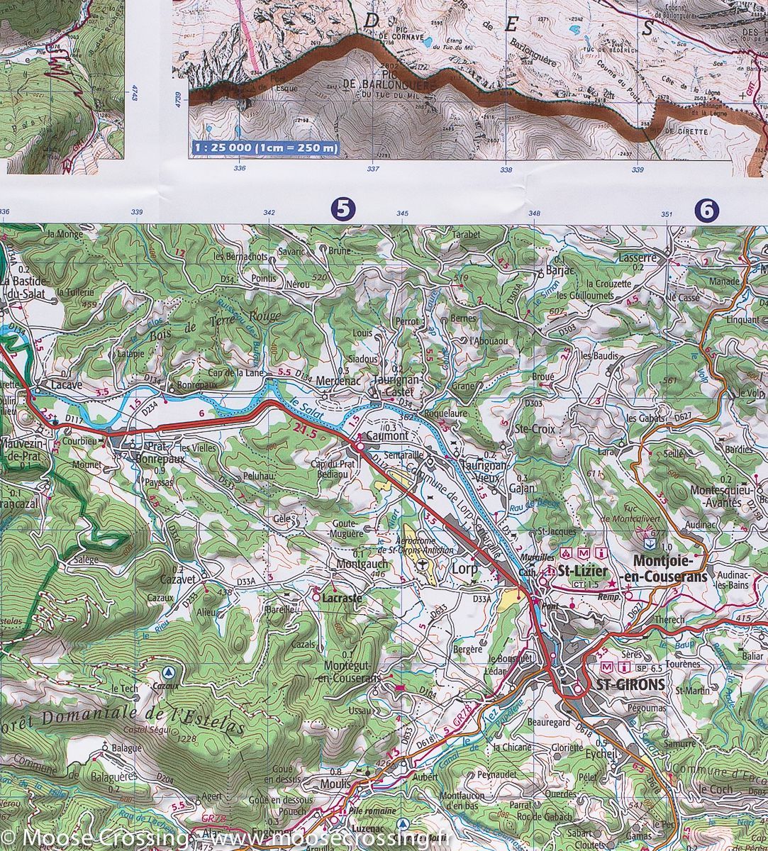 Carte TOP 75 n° 20 - Pyrénées Ariégeoises, Mont Valier & Pique d'Estats | IGN carte de randonnée IGN