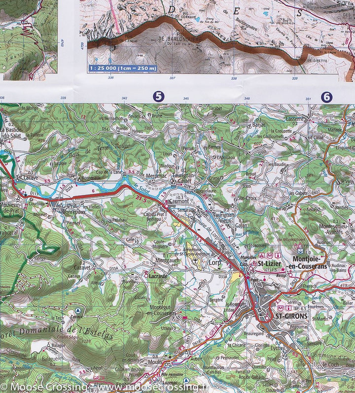 Carte TOP 75 n° 20 - Pyrénées Ariégeoises, Mont Valier & Pique d'Estats | IGN carte pliée IGN 