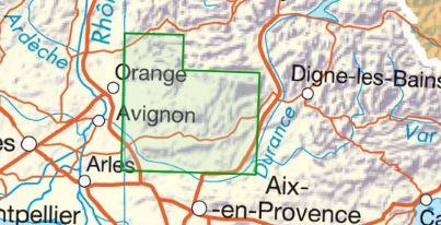 Carte TOP 75 n° 34 - Luberon & Mont Ventoux | IGN carte de randonnée IGN
