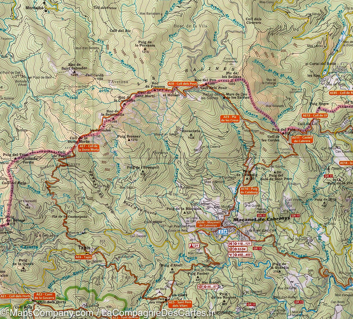 Carte topographique - Alt Empordà, Aiguemolls Emporda, Cap de Creus, Albera (Catalogne) | Alpina carte pliée Editorial Alpina 