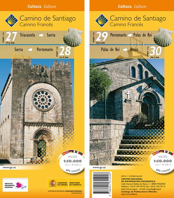 Carte topographique - Camino de Santiago (Camino Frances) : Triacastela-Arzúa | CNIG carte de randonnée CNIG Default Title