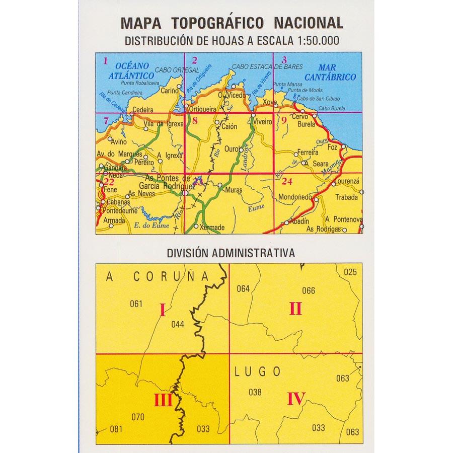 Carte topographique de l'Espagne n° 0008.3 - Ambosores | CNIG - 1/25 000 carte de randonnée CNIG