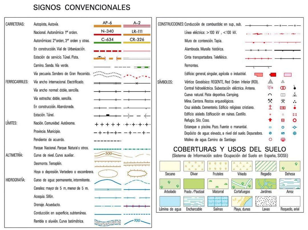 Carte topographique de l'Espagne - As Pontes de García Rodrig., n° 0023 | CNIG - 1/50 000 carte pliée CNIG 