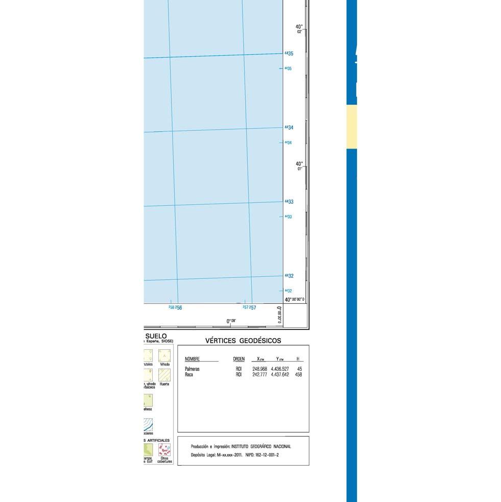 Carte topographique de l'Espagne n° 0616.4 - Benicasim/Benicàssim | CNIG - 1/25 000 carte de randonnée CNIG