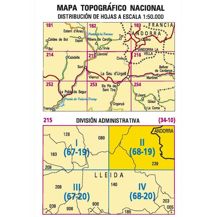 Carte topographique de l'Espagne - Civis, n° 0205.2 | CNIG - 1/25 000 carte pliée CNIG 