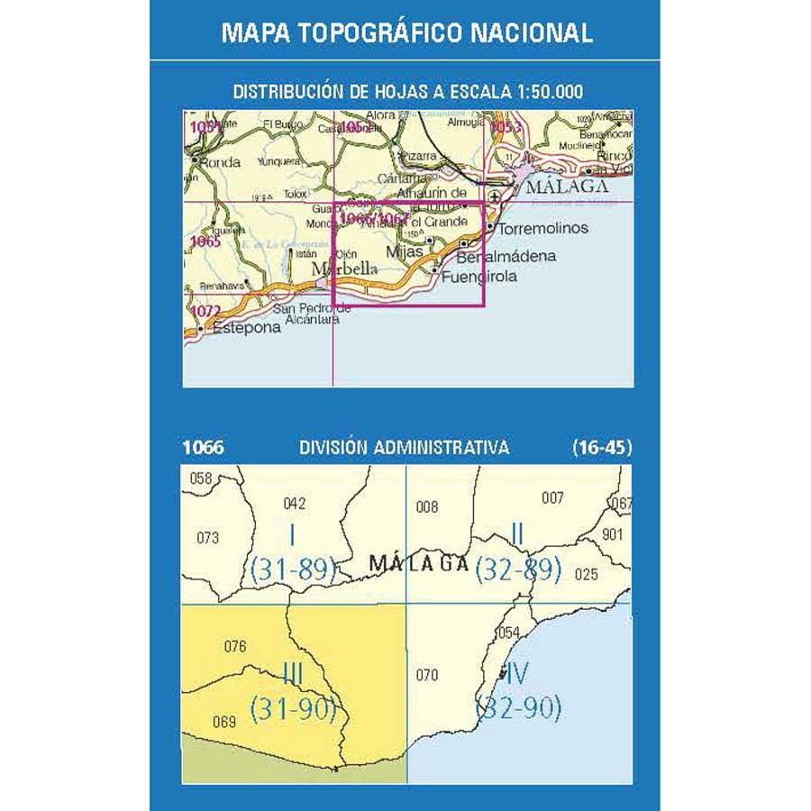 Carte topographique de l'Espagne n° 1066.3/1072BIS - Entrerríos | CNIG - 1/25 000 carte de randonnée CNIG