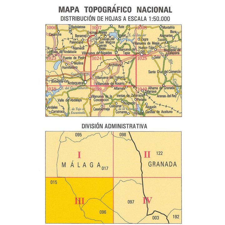 Carte topographique de l'Espagne - Huertas del Río, n° 1024.3 | CNIG - 1/25 000 carte pliée CNIG 