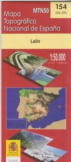 Carte topographique de l'Espagne n° 0154 - Lalín | CNIG - 1/50 000 carte de randonnée CNIG