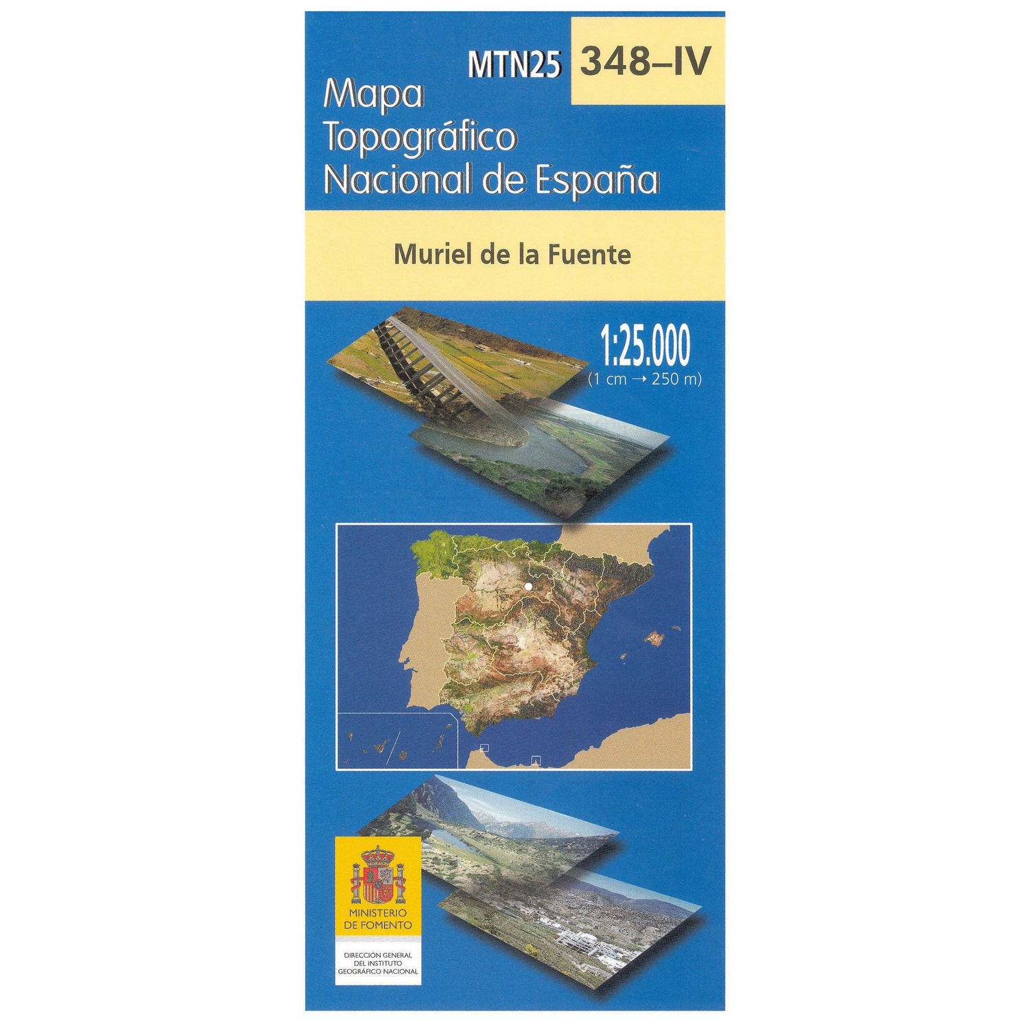 Carte topographique de l'Espagne n° 0348.4 - Muriel de la Fuente | CNIG - 1/25 000 carte de randonnée CNIG