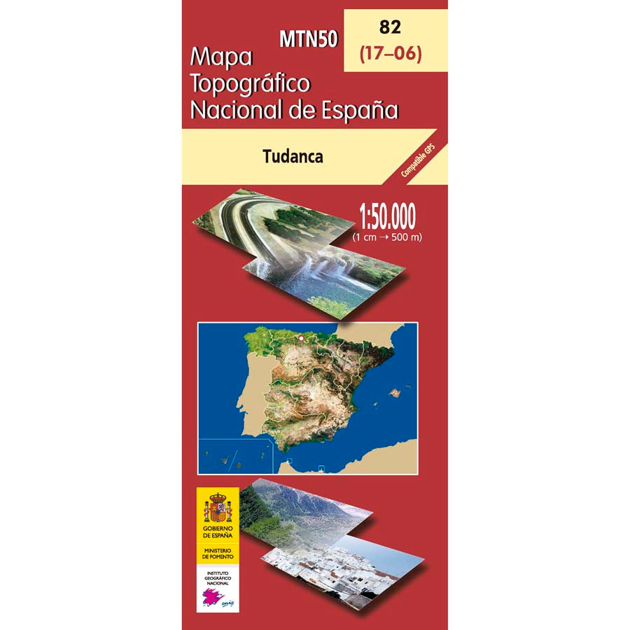 Carte topographique de l'Espagne n° 0082 - Tudanca | CNIG - 1/50 000 carte de randonnée CNIG
