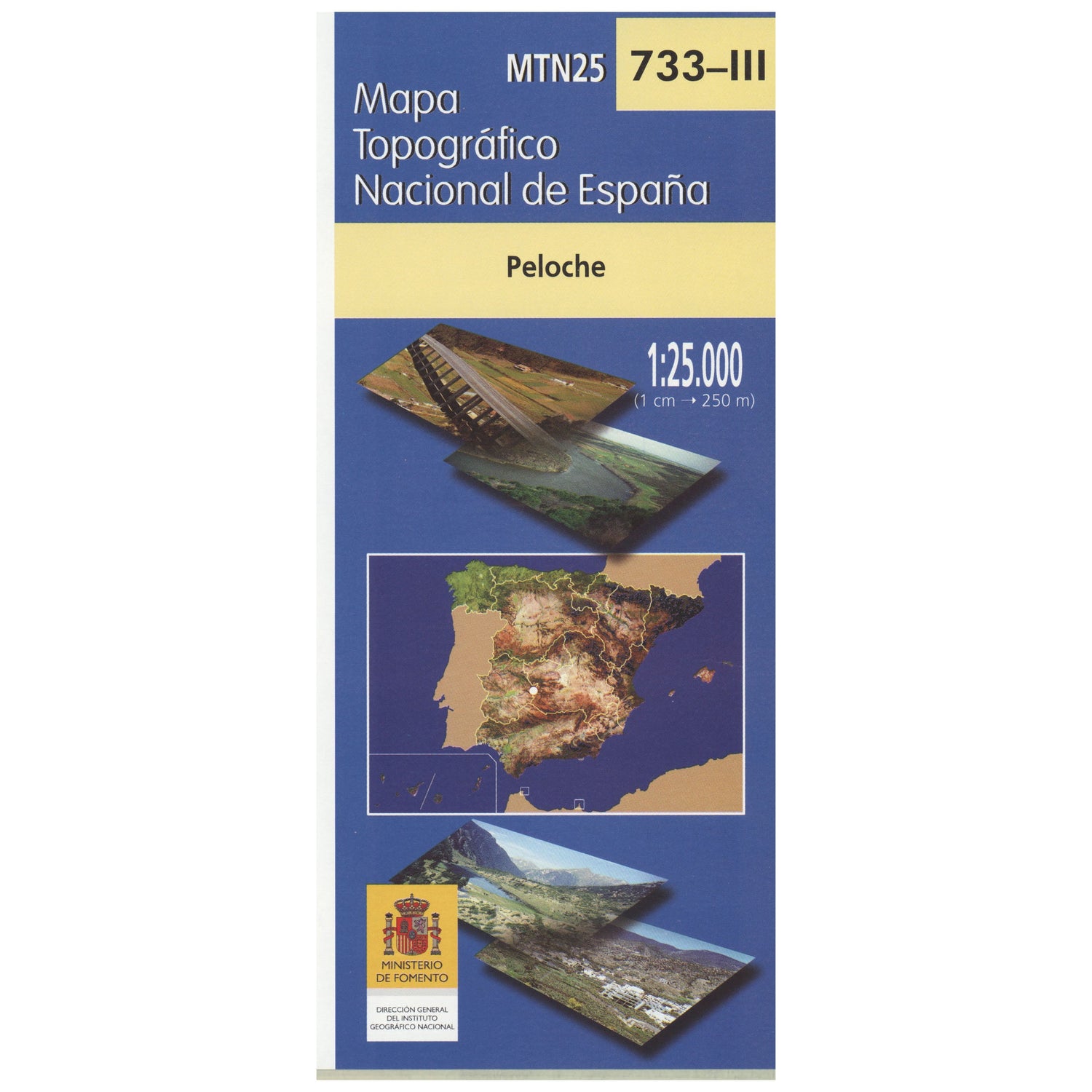 Carte topographique de l'Espagne n° 0733.3 - Peloche | CNIG - 1/25 000 carte de randonnée CNIG Default Title