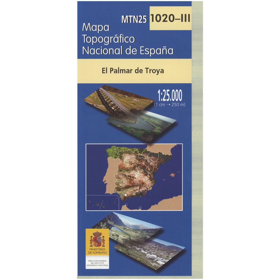 Carte topographique de l'Espagne n° 1020.3 - El Palmar de Troya | CNIG - 1/25 000 carte de randonnée CNIG Default Title