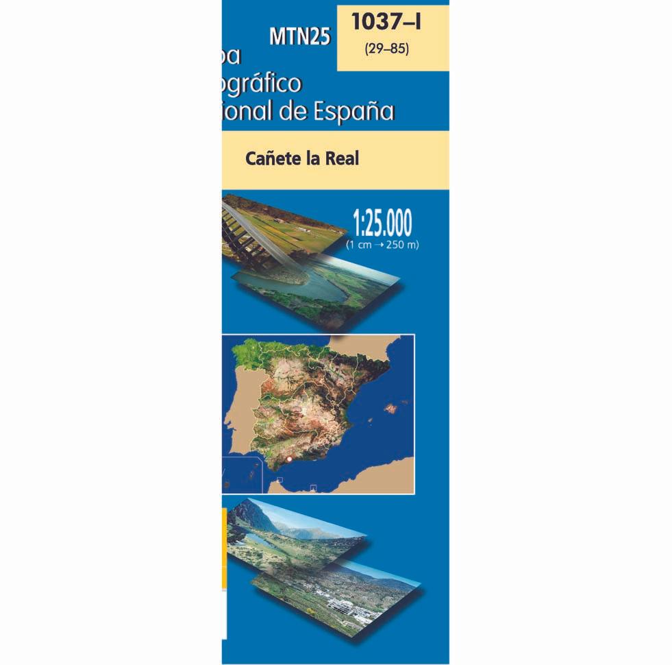 Carte topographique de l'Espagne n° 1037.1 - Cañete la Real | CNIG - 1/25 000 carte de randonnée CNIG Default Title