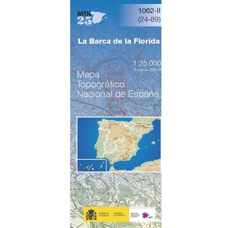 Carte topographique de l'Espagne n° 1062.2 - La Barca de la Florida | CNIG - 1/25 000 carte de randonnée CNIG Default Title