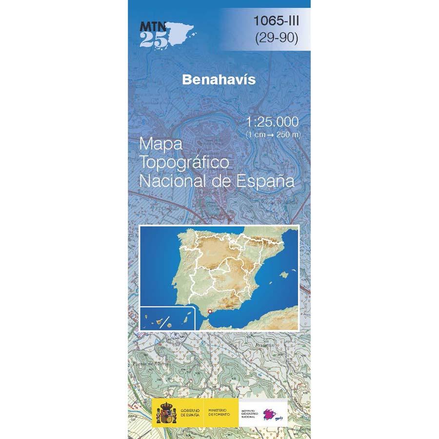 Carte topographique de l'Espagne n° 1065.3 - Benahavís | CNIG - 1/25 000 carte de randonnée CNIG Default Title