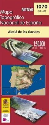 Carte topographique de l'Espagne n° 1070 - Alcalá de los Gazules | CNIG - 1/50 000 carte de randonnée CNIG