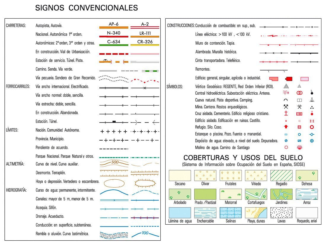 Carte topographique de l'Espagne n° 1036 - Olvera | CNIG - 1/50 000 carte de randonnée CNIG