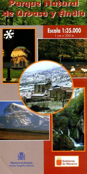 Carte topographique de l'Espagne - Parque Natural Urbasa y Andía | CNIG carte de randonnée CNIG Default Title