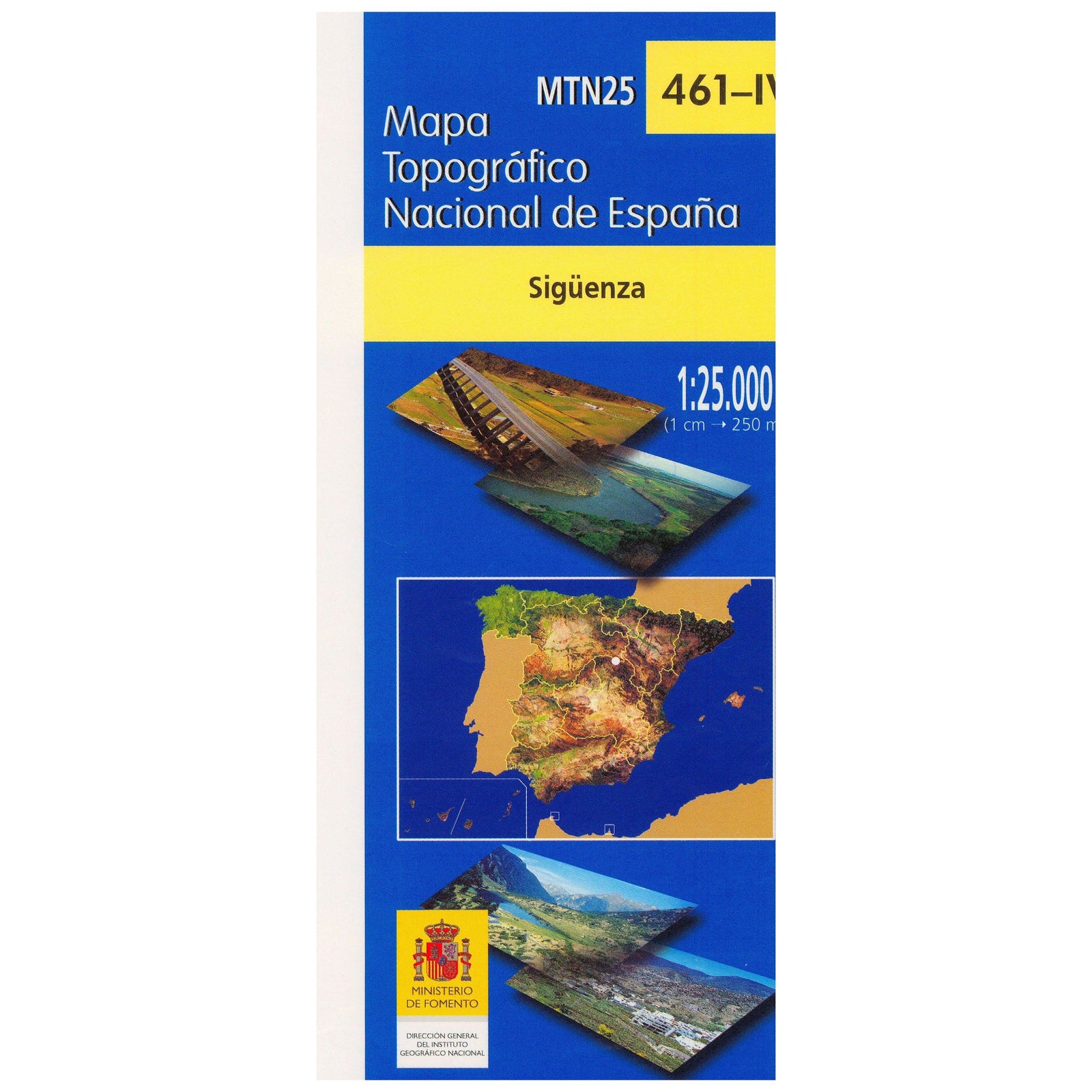 Carte topographique de l'Espagne n° 0461.4 - Sigüenza | CNIG - 1/25 000 carte de randonnée CNIG