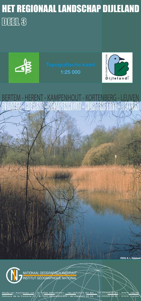 Carte topographique - Dijle3 Bertem, Herent, Kampenhout (Belgique) | NGI carte pliée IGN Belgique 
