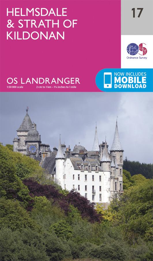 Carte topographique n° 017 - Helmsdale, Strath of Kildonan (Grande Bretagne) | Ordnance Survey - Landranger carte pliée Ordnance Survey 