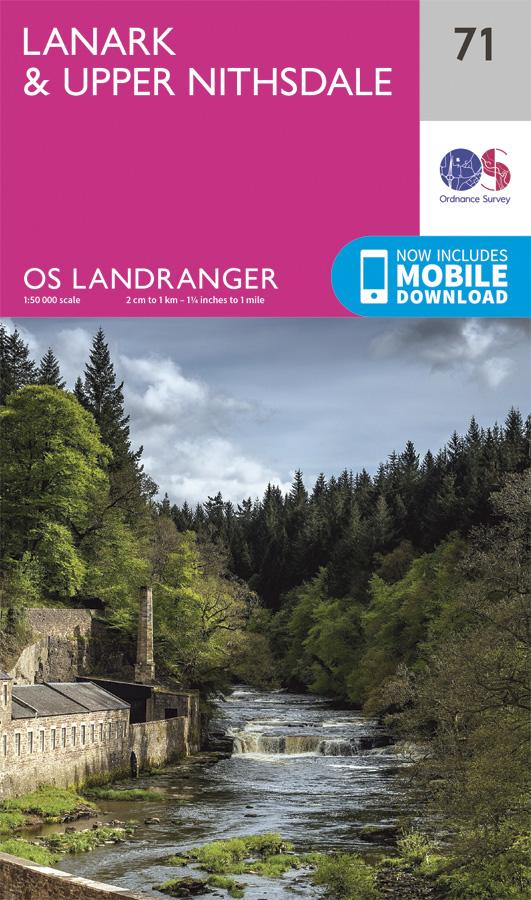 Carte topographique n° 071 - Lanark, Upper Nithsdale (Grande Bretagne) | Ordnance Survey - Landranger carte pliée Ordnance Survey 