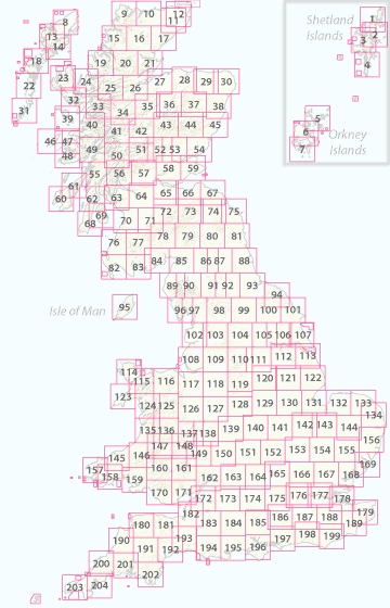 Carte topographique n° 074 - Kelso, Coldstream (Grande Bretagne) | Ordnance Survey - Landranger carte pliée Ordnance Survey 