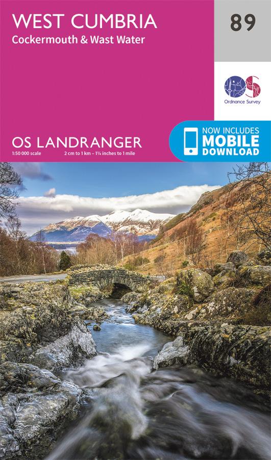 Carte topographique n° 089 - West Cumbria (Grande Bretagne) | Ordnance Survey - Landranger carte pliée Ordnance Survey 