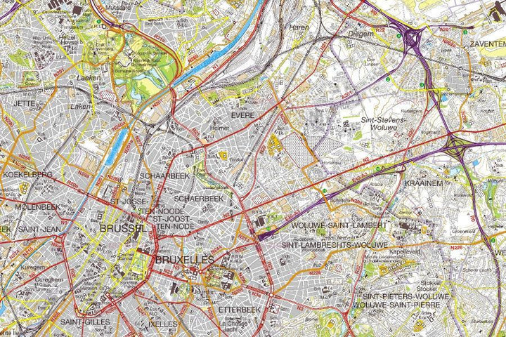 Carte topographique n° 12-11 - Oostende (Belgique) | NGI - 1/50 000 carte pliée IGN Belgique 