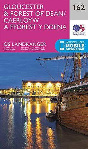 Carte topographique n° 162 - Gloucester, Forest Dean (Grande Bretagne) | Ordnance Survey - Landranger carte de randonnée Ordnance Survey Papier