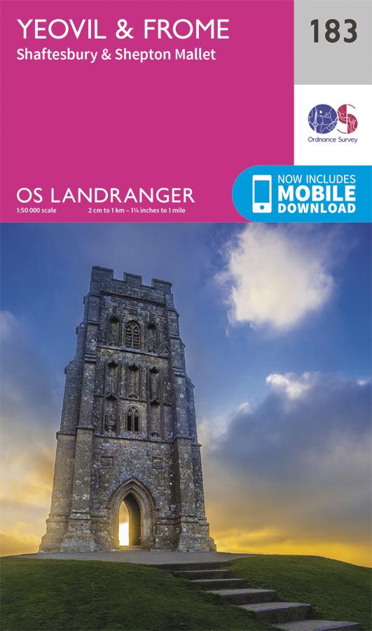 Carte topographique n° 183 - Yeovil, Frome (Grande Bretagne) | Ordnance Survey - Landranger carte pliée Ordnance Survey 