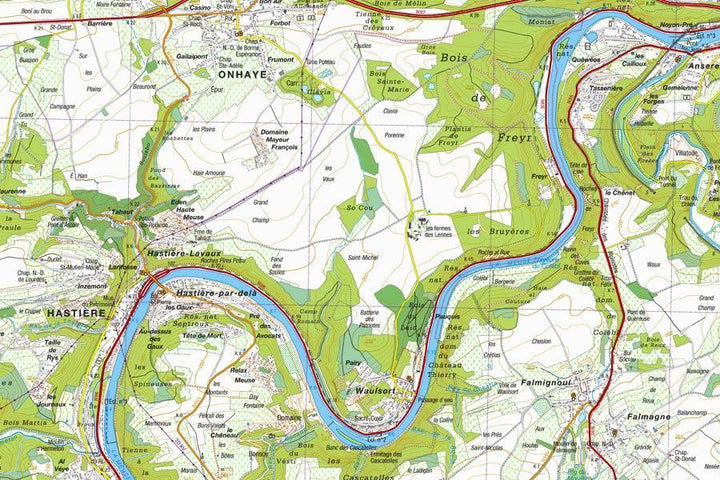 Carte topographique n° 19/7-8 - Roesbrugge-Haringe (Belgique) | NGI topo 25 carte pliée IGN Belgique 