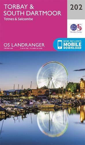Carte topographique n° 202 - Torbay, South Dartmoor (Grande Bretagne) | Ordnance Survey - Landranger carte de randonnée Ordnance Survey Papier