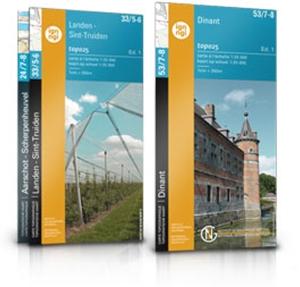 Carte topographique n° 25/3-4 - Heusden-Zolder (Belgique) | NGI topo 25 carte pliée IGN Belgique 