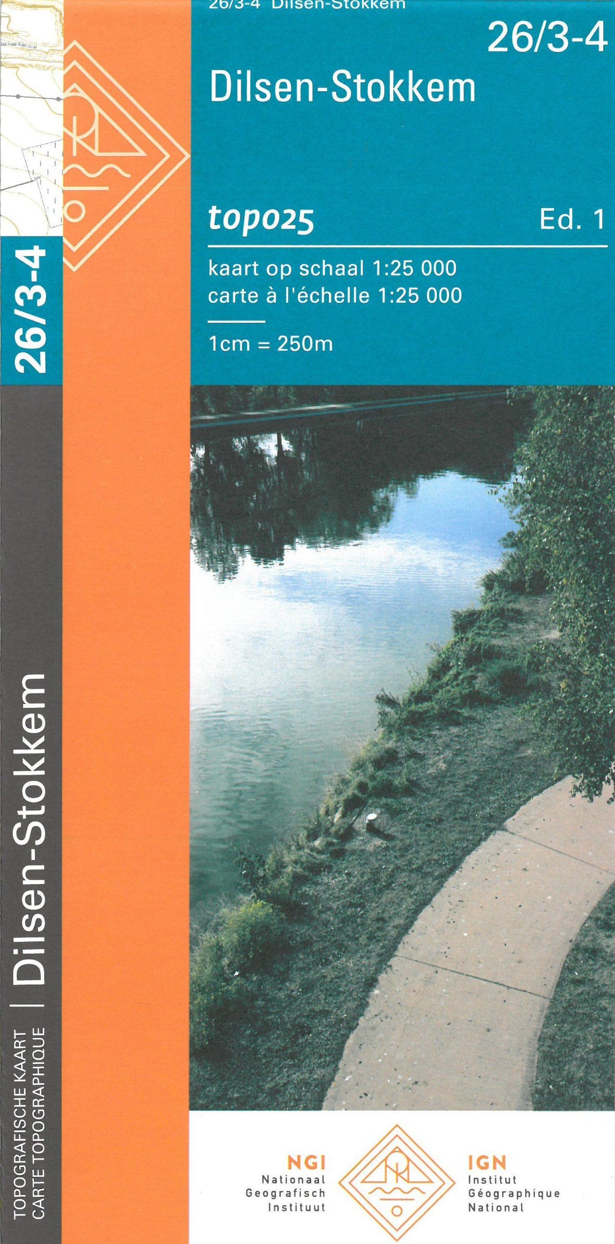 Dilsen Topographic map No. 26/3 - 4 - Dilsen-Stokkem (Belgium) | IGN Belgium ...
