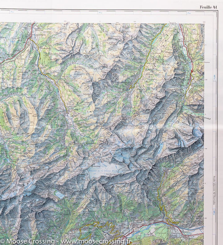 Carte du Col du Pillon (Suisse) | Swisstopo - La Compagnie des Cartes