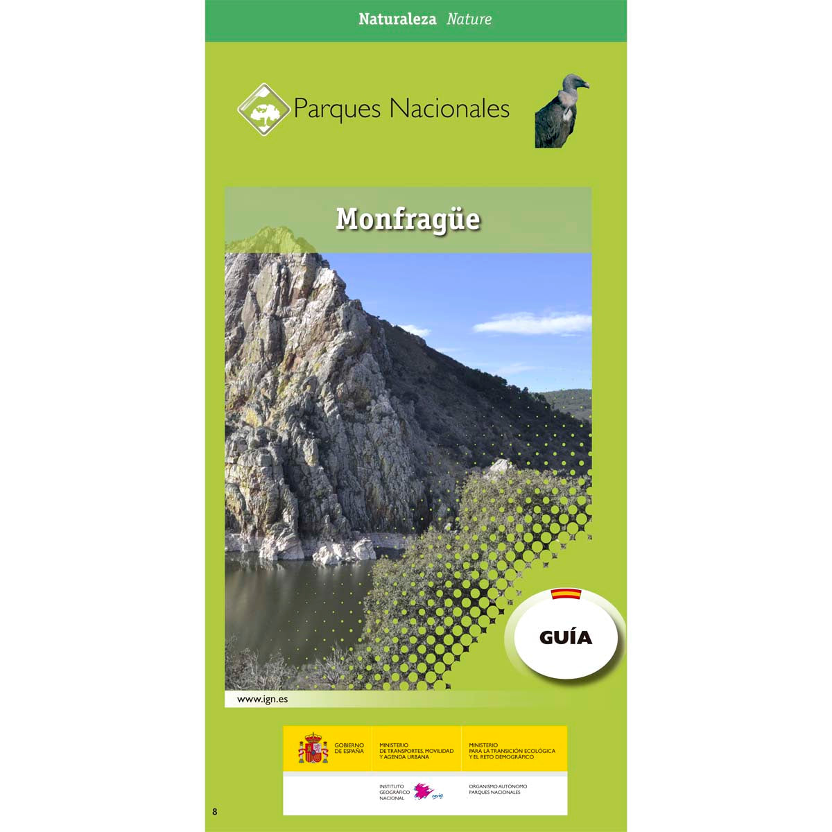 Carte topographique - Parc national Monfragüe + guide | CNIG carte de randonnée CNIG