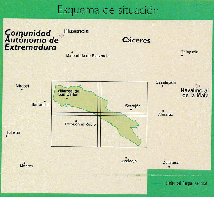 Carte topographique - Parc national Monfragüe + guide | CNIG carte pliée CNIG 