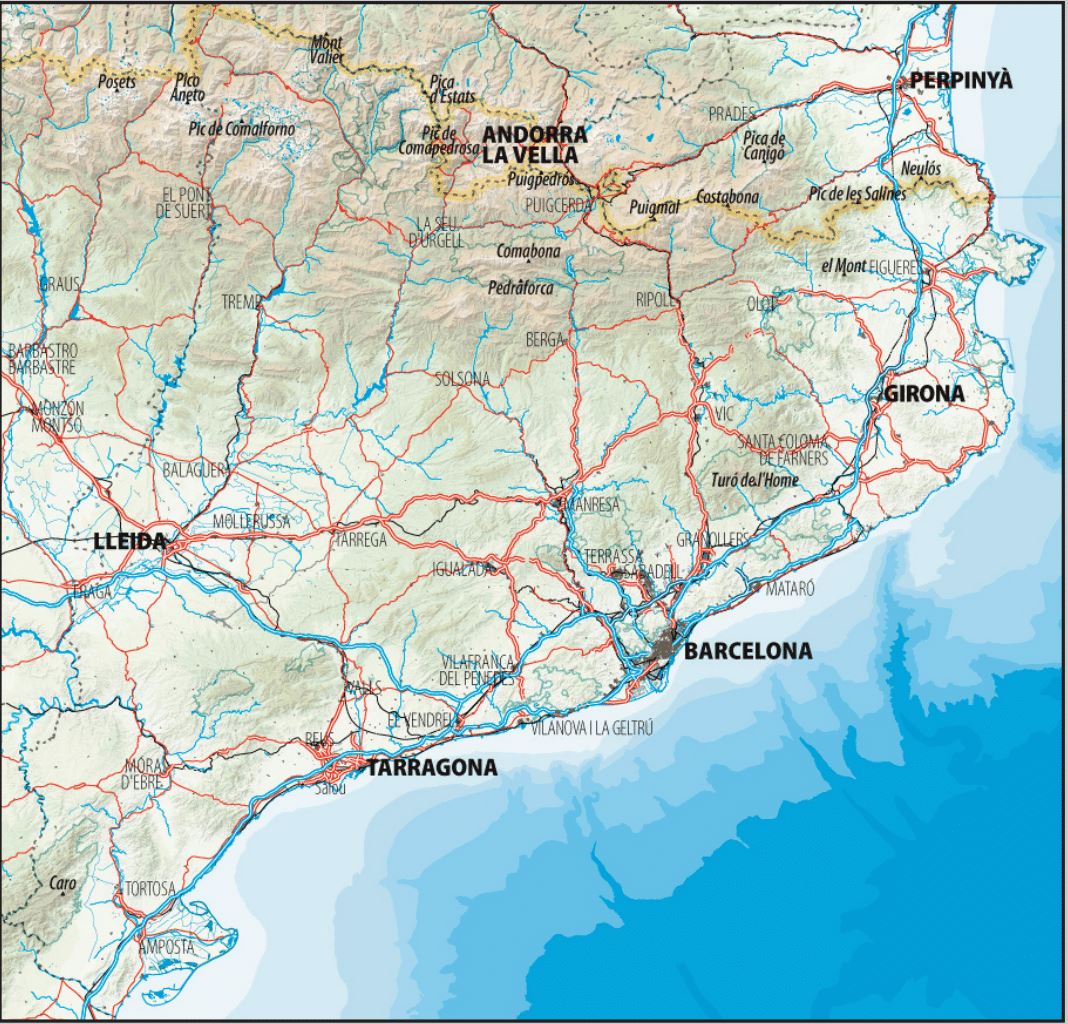 Carte touristique - Catalogne | Alpina carte routière Editorial Alpina