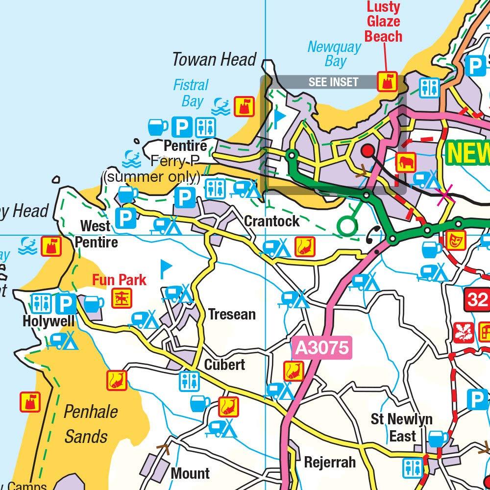 Carte touristique - Cornouailles - Tour 1 | Ordnance Survey carte pliée Ordnance Survey 