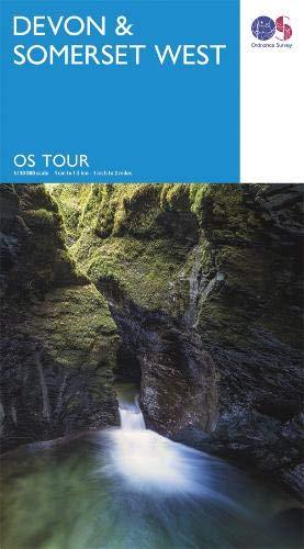 Carte touristique - Devon & Somerset Ouest - Tour 5 | Ordnance Survey carte routière Ordnance Survey
