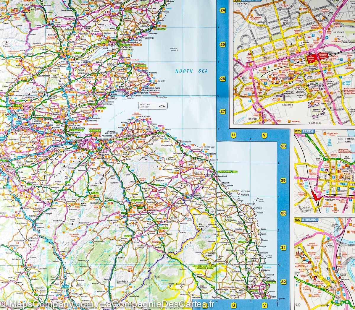 Carte touristique - Ecosse - Tour 12 | Ordnance Survey carte routière Ordnance Survey